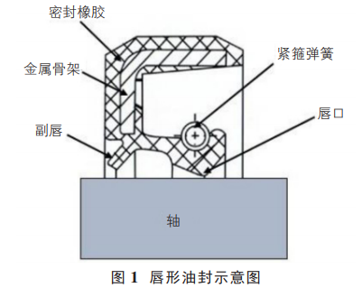 旋转轴唇形密封件油封的密封结构