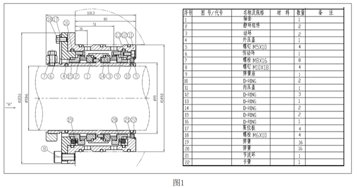 双端面机械密封泄漏点