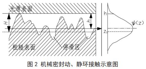 图 2 机械密封动、静环接触示意图
