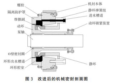 图3 改进后的机械密封剖面图